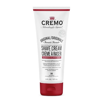 Cremo Original Shave Cream - smooth shaving cream fights razor burn, nicks and cuts, 177 ml (6 FL OZ)