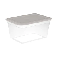 Sterilite 54.9 L BoÎte de Rangement Gris