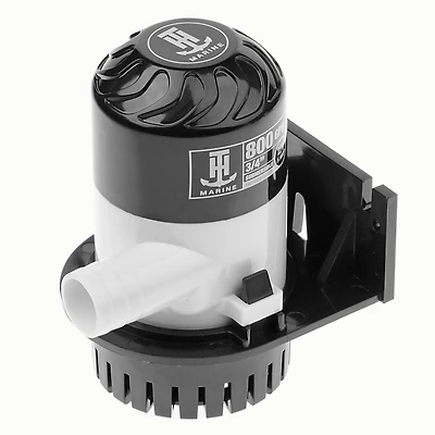 Blue Dog Marine Pompe de cale marine 800 GPH 12 V, pompe à eau de cale submersible non automatique, pompe de cale de bateau tout-en-un