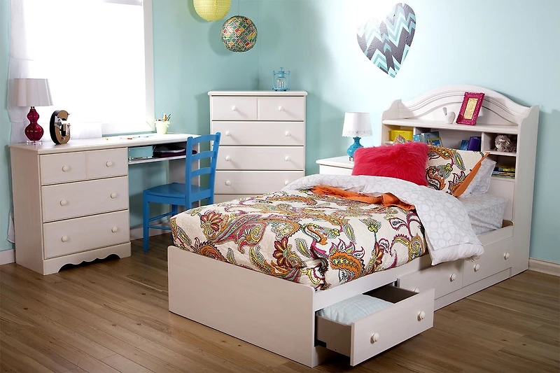South Shore Summer Breeze Twin Bookcase Headboard