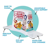 Super Potty Trainer - Entraîneur de pot à soutien dorsal réglable Super entraîneur de pot