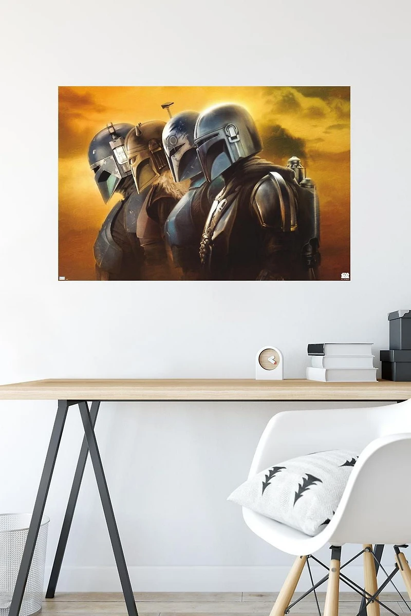Star Wars: The Mandalorian Season 3 - Helmets Wall Poster