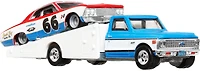 Hot Wheels Team Transport Truck & Race Car, Gift for Racing Collectors
