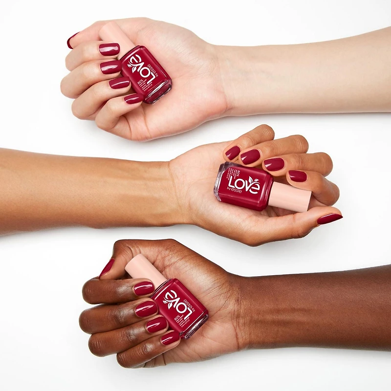 essie plant-based vegan nail polish, creamy finish, 8-free, playing in paradise, purple