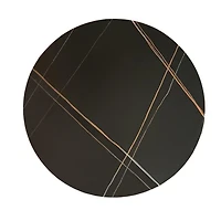 ABSTRA URBAN DINING TABLE , High quality dining table with golden leg .<br>Overall: 28.75"H x 35.5"W x 35.5"D