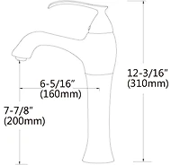 American Imaginations 25.25-in. W Semi-Recessed White Bathroom Vessel Sink Set For Deck Mount Drilling AI-30108