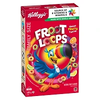 Kellogg's Froot Loops Cereal Family Size 480g- Crispy Loops