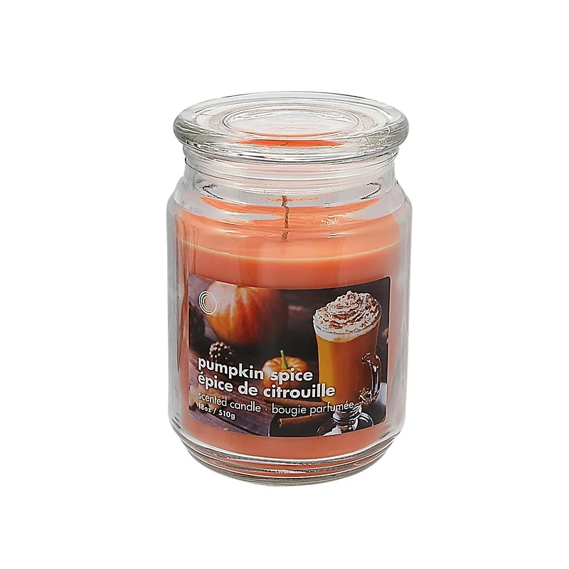 Citrouille Spice Tart Bougie Parfumée Pot W / Couvercle En Verre