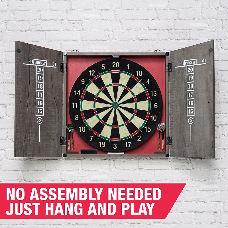 Ensemble de meubles pour cible de fléchettes MD Sports Bristle Armoire À Flechettes En Poils