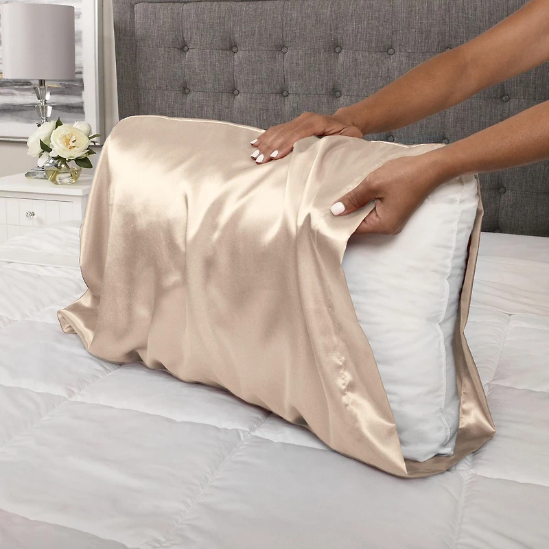 Taie d'oreiller en satin (Ensemble de 2)