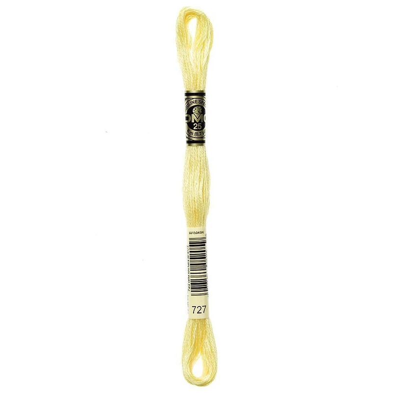 DMC Coton à broder 6 brins 8m jaune