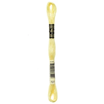 DMC Coton à broder 6 brins 8m jaune