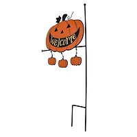 Piquet de jardin de conception de citrouille d'Halloween