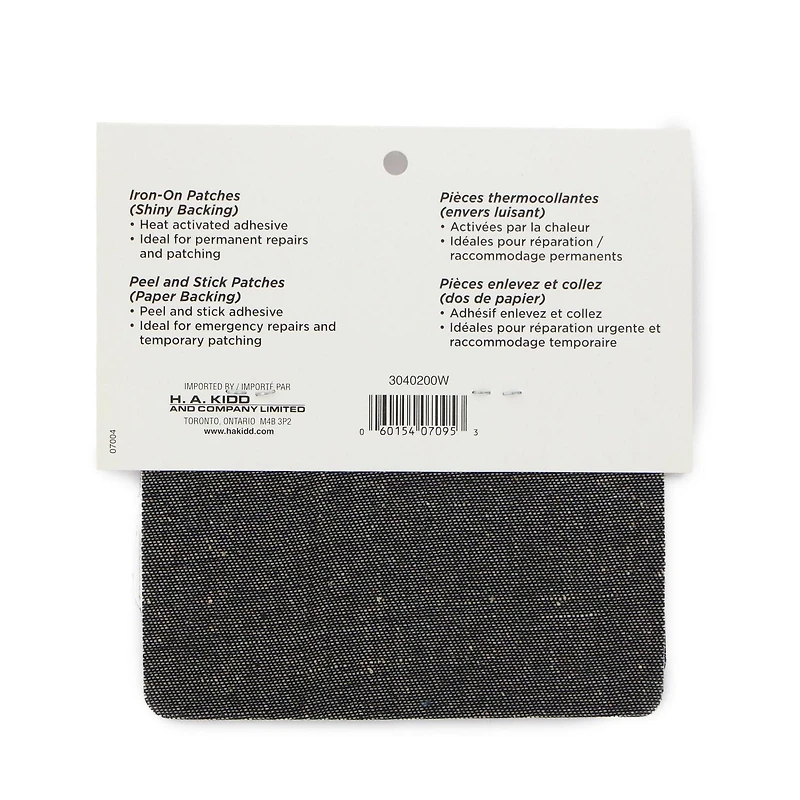 Assortiment de pièces en denim thermocollantes Unique Creativ 12 mcx