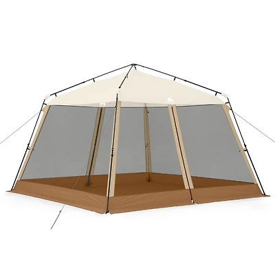 Abri grillage à montage instantané 3,35 m x 3,35 m À montage instantané