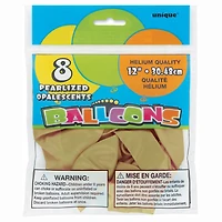8CT GOLD BALLOONS - FRENCH