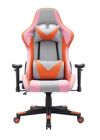 Zoya Gaming Chair, Grey/Orange