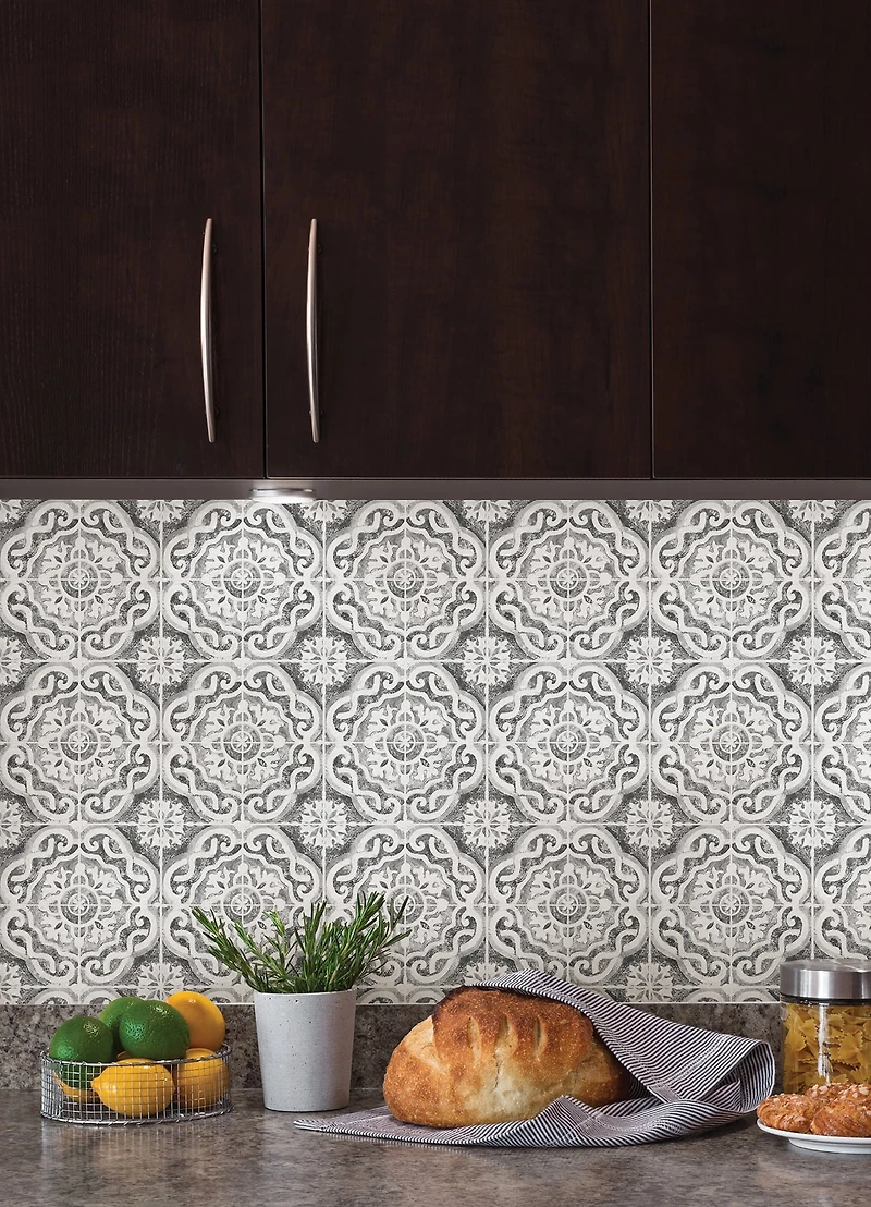 ADA GRAY EMBOSS TILE - FRENCH
