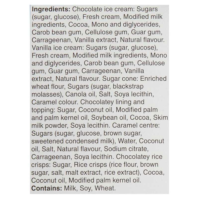 Chapman's Super Caramel Centre Ice Cream Cone in a Box, 8 x 120mL