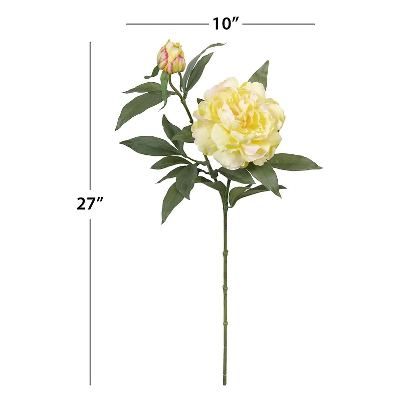 Pivoine artificielle à longue tige Mainstays 27 pouces Hauteur / Poids env. 61 grammes
