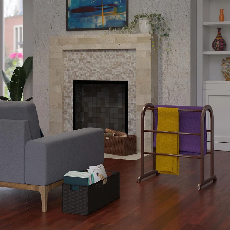 Eleanor Quilt Rack Walnut Finish