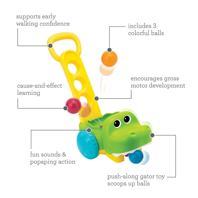 Infantino Gator Scoot N' Scoop, Alligator toy