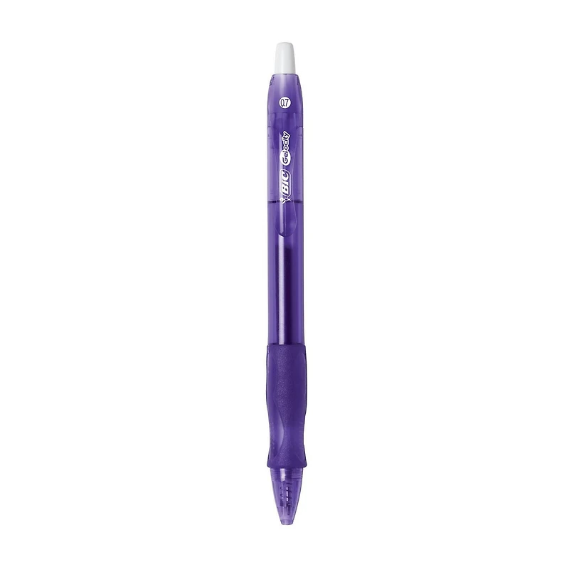 BIC Gel-ocity Original Retractable Gel Pen, Medium Point (0.7mm), Assorted, Comfortable, Contoured Grip, 8-Count. Smooth-writing, refillable retractable gel pen perfect for any occasion, Pack of 8