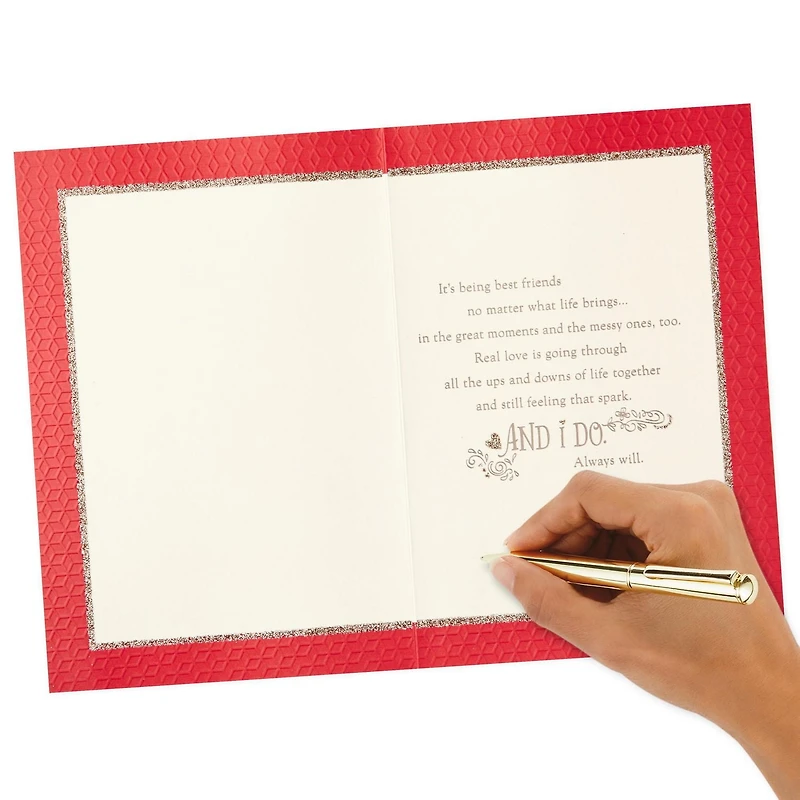 Carte Hallmark pour un époux, une épouse, un copain, une copine – Saint-Valentin,  anniversaire ou amour (« Real Love »)