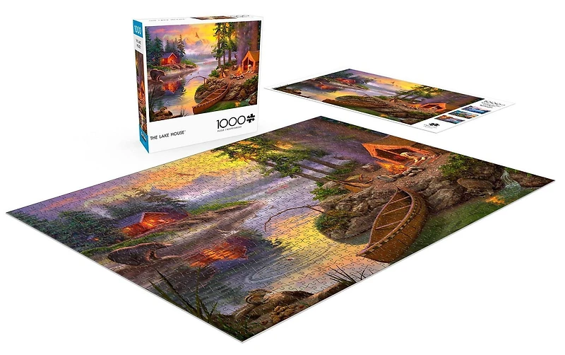 Buffalo Games - Le puzzle David Stevenson - The Lake House - en 1000 pièces