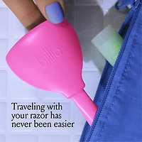 Billie 5-Blade Women’s Razor Travel Case - Pink Pop, Travel Case