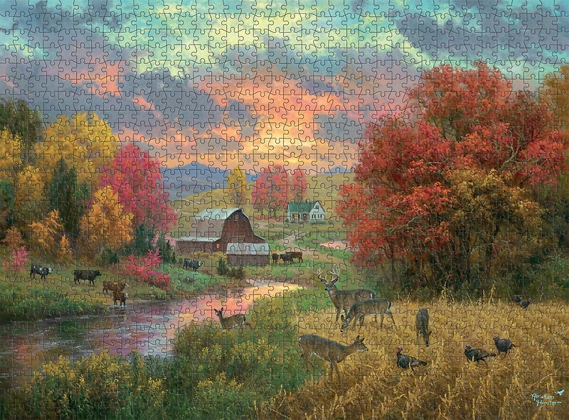 Buffalo Games Golden Retreat 1000-Piece Interlocking Jigsaw Puzzle