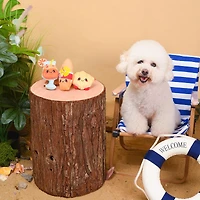 Hugsmart Beach Daze Beach Party Plush Dog Toy - Fuzzy, Squeaky, for Small & Medium Dogs