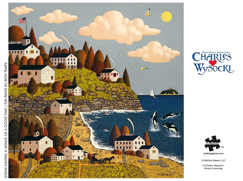 Puzzle en 300 pièces entrelacées Buffalo Games « Having a Whale of a Good Time » pour adultes à partir de 14 ans