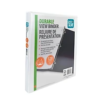 PEN+GEAR 1/2 » DURABLE VIEW BINDER, Slant D-Ring, Blanc RELIURE DE PRÉSENTATION DURABLE