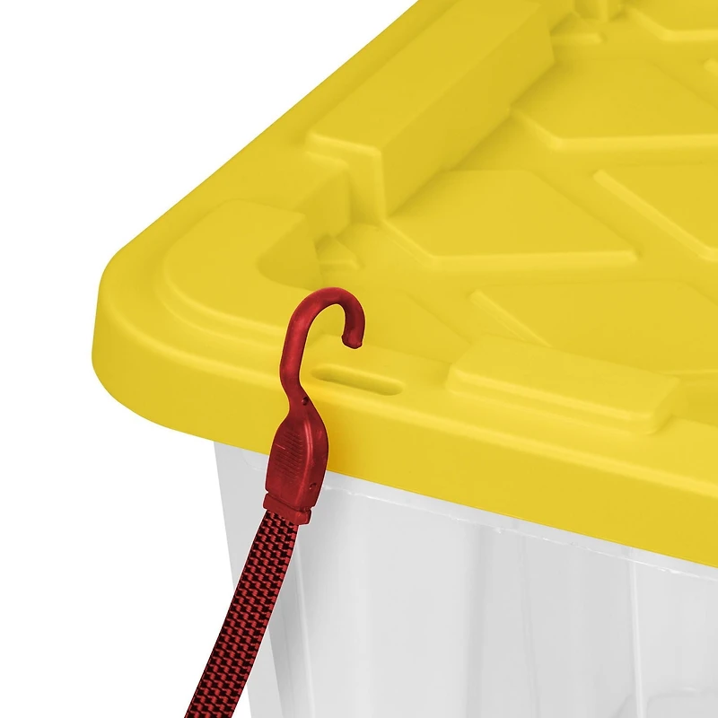 Sterilite 102L Industrial Storage Box, Yellow, 4 Pk