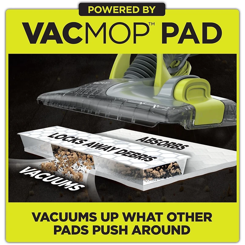Shark VACMOP Cordless Hard Floor Vacuum Mop with Disposable VACMOP Pad