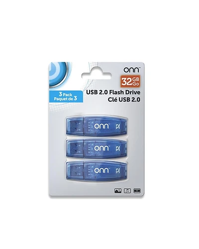 ONN USB 2.0 B410 3PK 32GB
