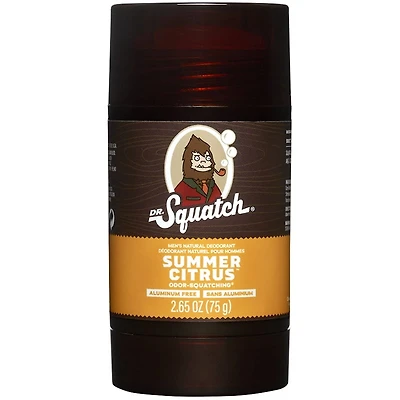 Dr. Squatch Natural Deodorant for Men Summer Citrus