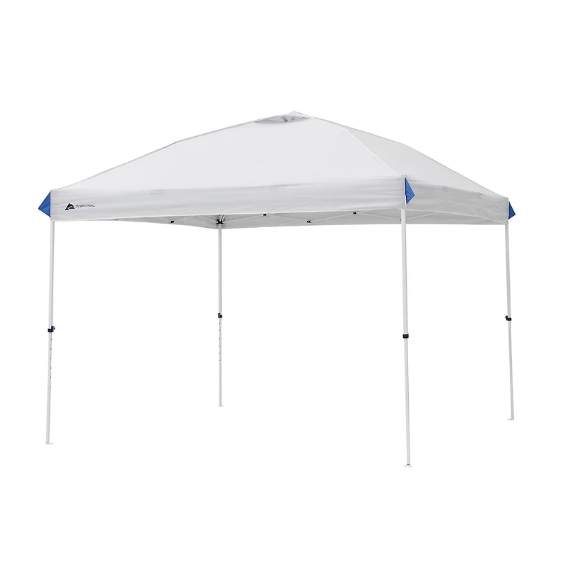 Ozark Trail 10 FT x 10 FT Straight Leg Instant Canopy, 100 SQ FT, GRAY, 10 x 10 Canopy