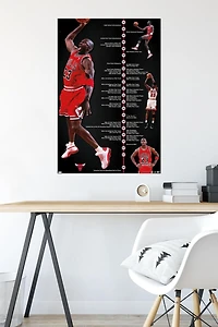 Michael Jordan - Timeline Wall Poster, 22.375" x 34" Framed