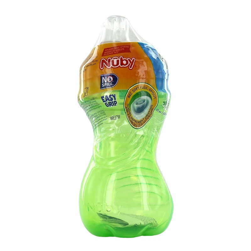 Gobelet en plastique pour tout-petits No-Spill™ Base Easy Grip™ de Nûby™, avec Bec Soft Flex™ Un gobelet, 10 oz/300 mL