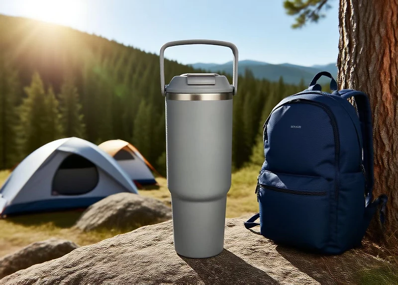 MAINSTAYS 30OZ STAINLESS STEEL TUMBLER GREY, 30OZ STAINLESS STEEL TUMBLER GREY