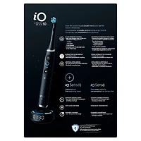 Brosse à dents électrique rechargeable Oral-B Série iO 10 avec brossettes de rechange Nettoyage optimal et brossettes de rechange Soins doux