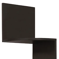 kieragrace Provo Corner Wall Shelf - 12" x 57", Black