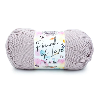 Lion Brand Pound of Love® Yarn Quartz #4 Medium/Worsted Weight Yarn 454g/932m 1 Ball