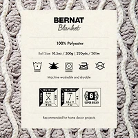 "Bernat® Couverture™ #6 Fil de Polyester Super Volumineux 10,5oz/300g, 220 Yards" Fil super extensible en polyester #6