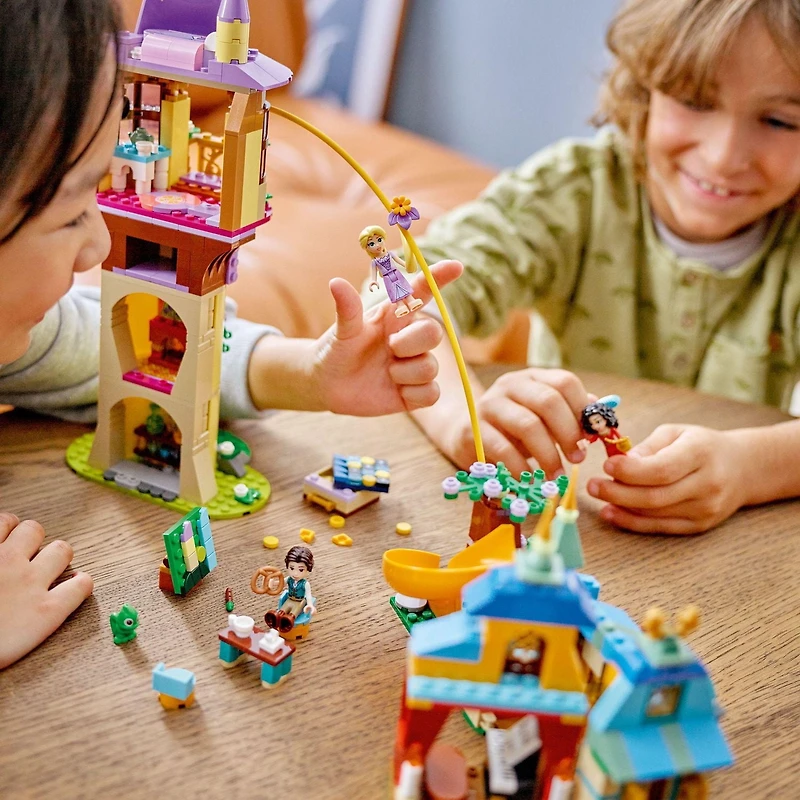 LEGO Disney Princess Rapunzel’s Tower & The Snuggly Duckling Tangled Building Toy with Flynn Rider and Mother Gothel Mini-Dolls, Disney Princess Toy, Fun Gift for Girls and Boys Ages 6 Plus, 43241