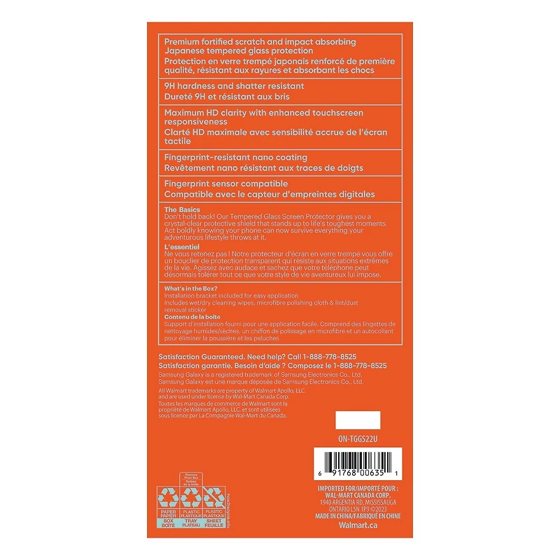 onn. Samsung Galaxy S22 Ultra Screen Protector