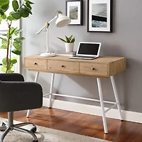 Cascade Three-Drawer Desk
