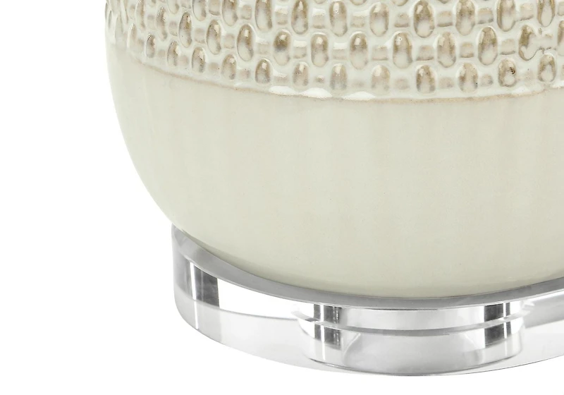 Monarch Specialties  Luminaire, 31"h, Lampe De Table, Crème, Tons Beige., Contemporain